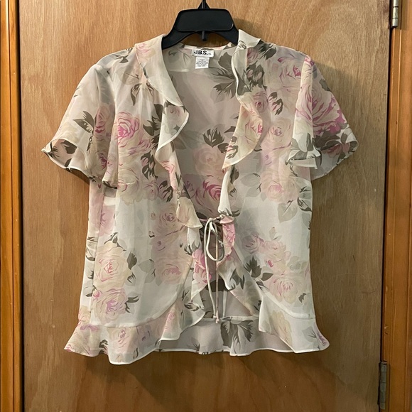 J.B.S. Ltd. Floral Sleeveless Dress with Shawl - Picture 5 of 6